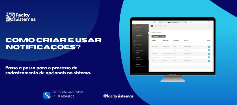 Como criar e usar notificações?