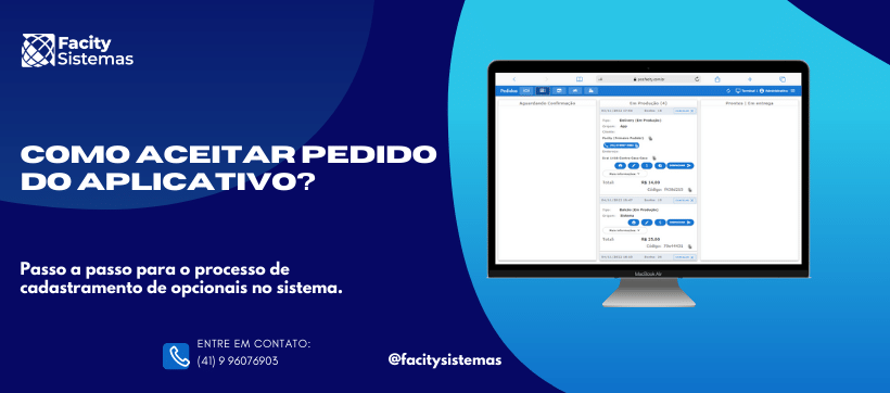 Como aceitar pedido do aplicativo?