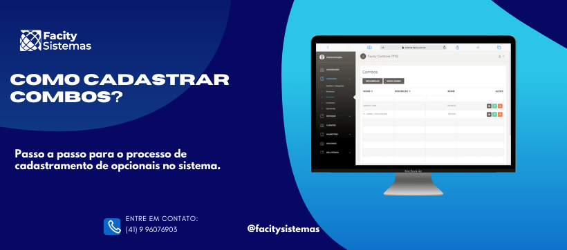 Como cadastrar combos?