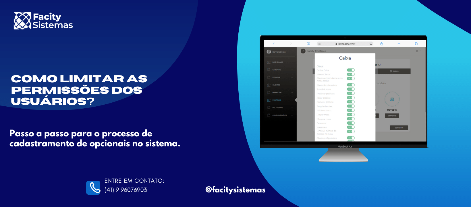 Como limitar permissões dos usuários?