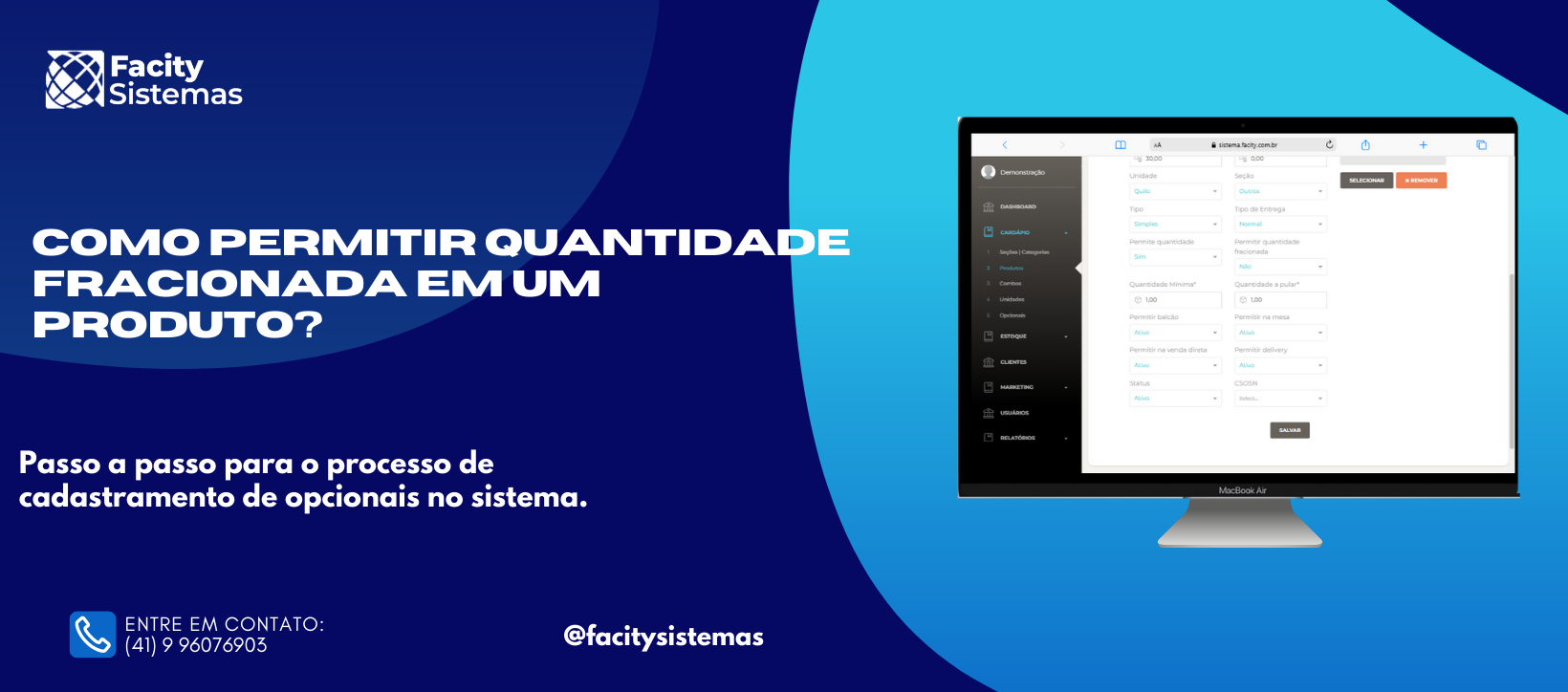 Como permitir quantidade fracionada em um produto?