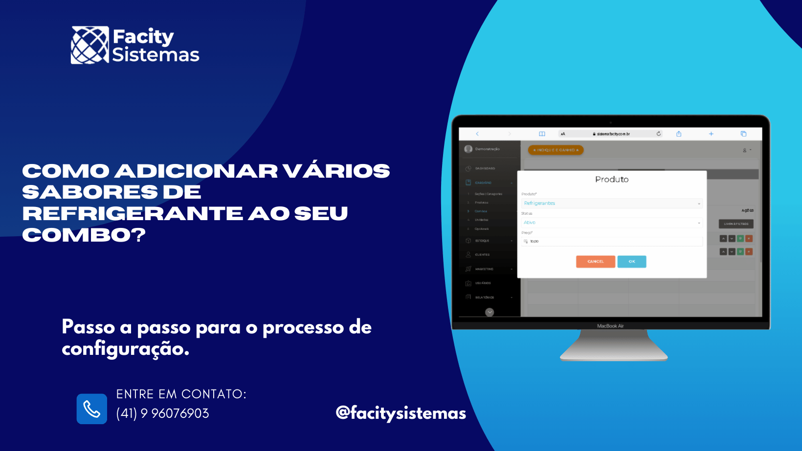 Como adicionar vários sabores de refrigerante ao seu combo?