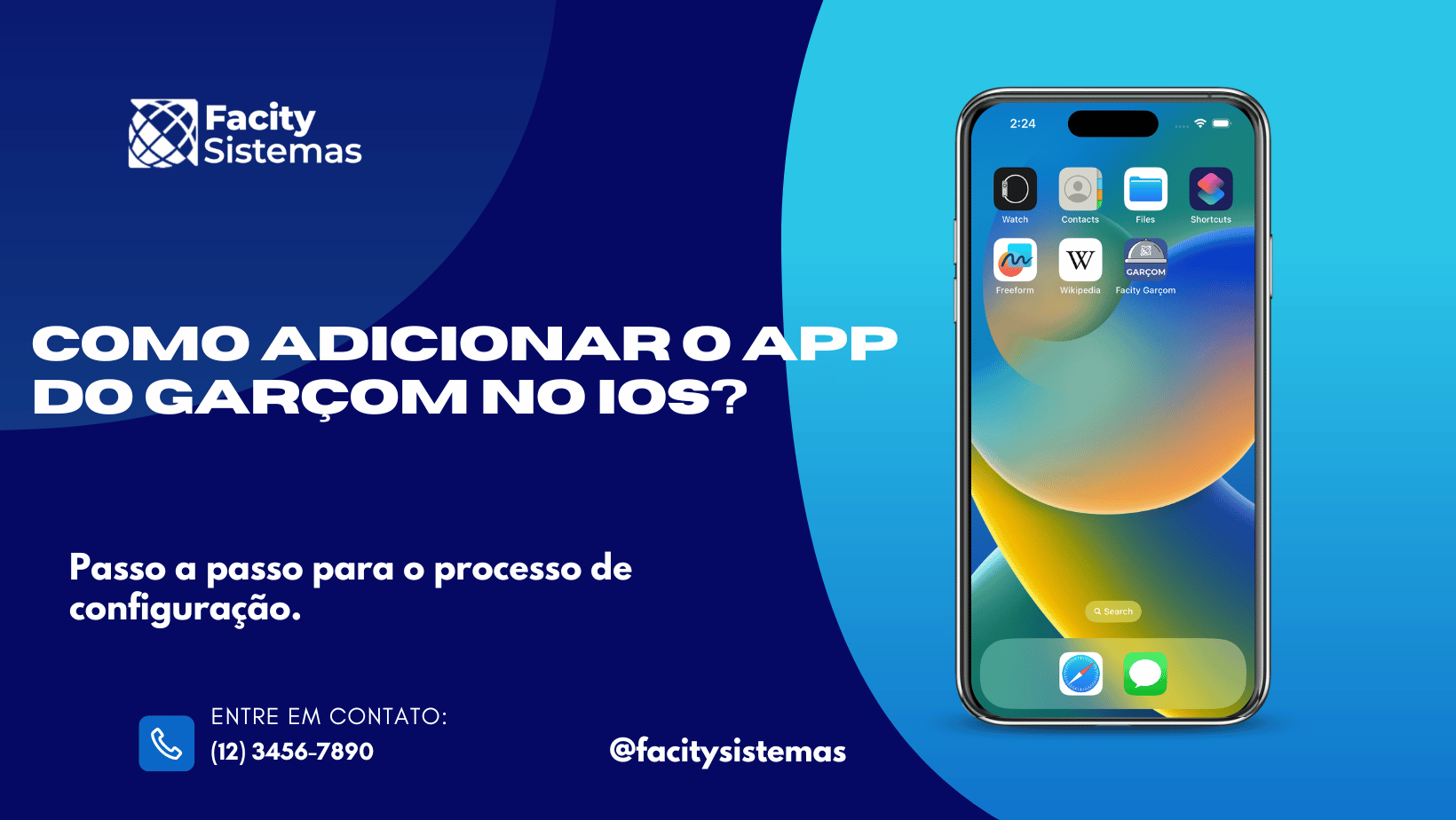 Como adicionar o App do Garçom no IOS?