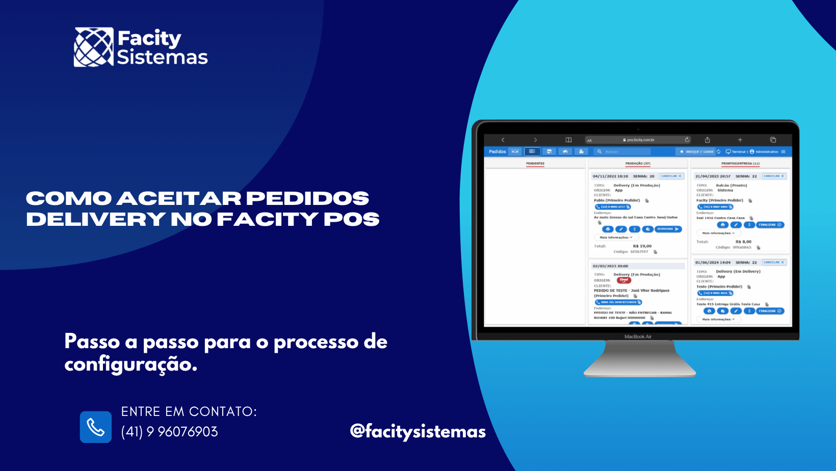 Como Aceitar Pedidos Delivery no Facity POS.
